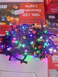 Гирлянда&nbsp;LED&nbsp;разноцветная 100 лампочек 5 метра 100/5 фото