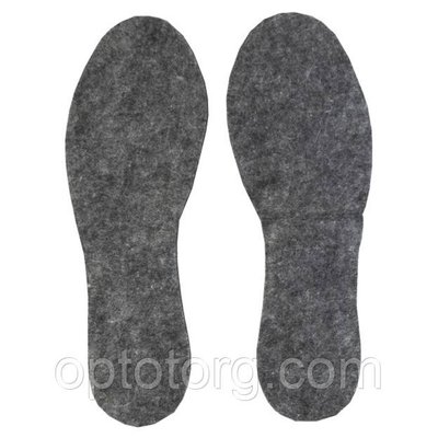 Устілки для взуття фетр сірі 42 розмір 1704845424 фото