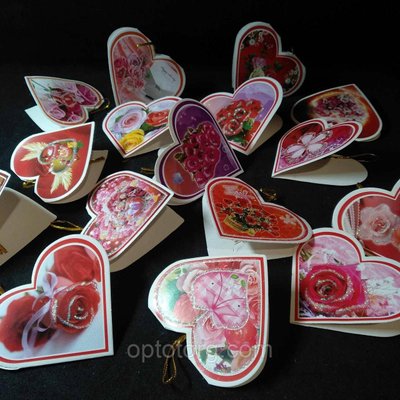 Набір листівок до Дня Святого Валентина 6*7 см 1108926726 фото