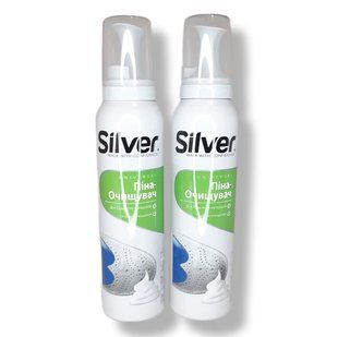 Пена-очиститель для обуви Silver Сильвер для любых материалов 150мл 1914610522 фото