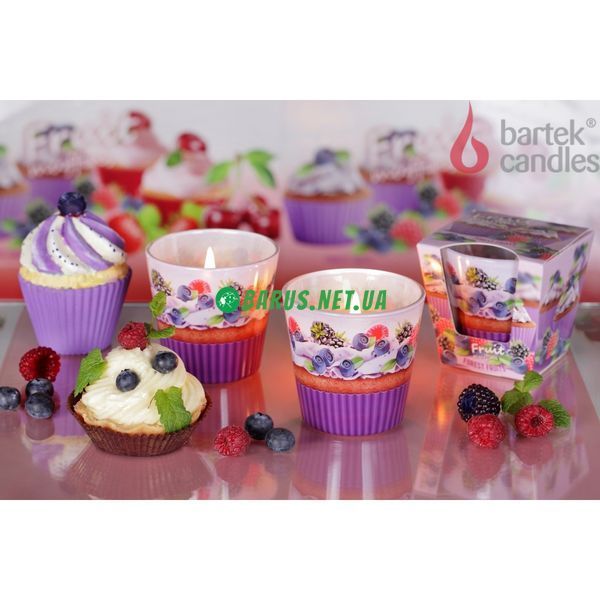 Свечи ароматизированные в стакане BARTEK Forest Fruits&Cherry and Strawberry 4567890 фото