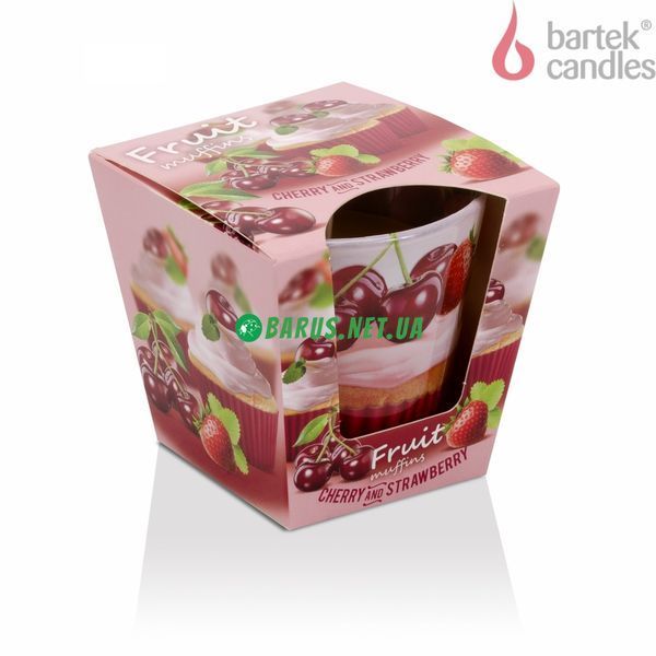 Свечи ароматизированные в стакане BARTEK Forest Fruits&Cherry and Strawberry 4567890 фото