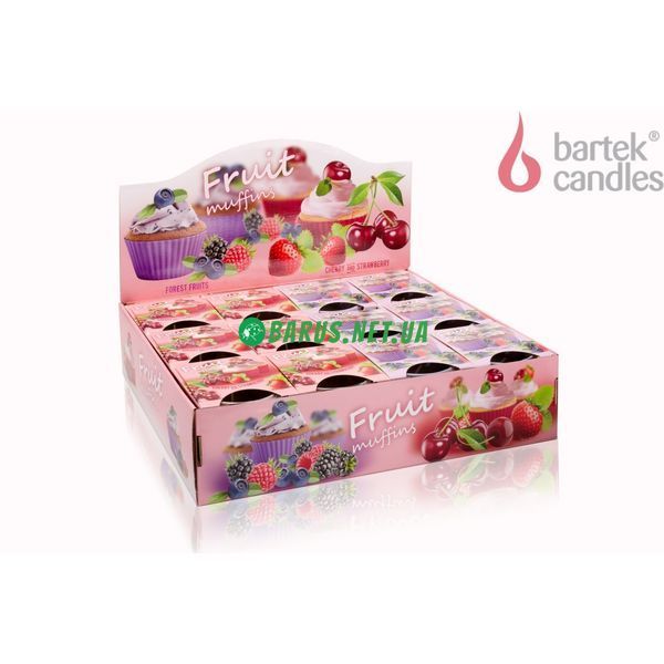 Свечи ароматизированные в стакане BARTEK Forest Fruits&Cherry and Strawberry 4567890 фото