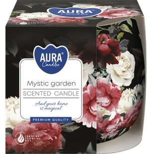Свечи ароматизированные в стаканах Aura Мистический сад 100г sn71s фото