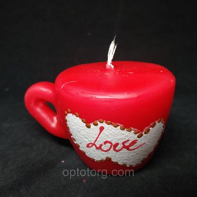 Свічки до Дня Святого Валентина Чашка Валентинка 5*8*8 637091110 фото