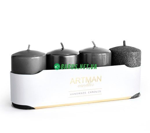 Набор свечей 4шт Artman 60/90 черный (блеск+лаковая+матовая+перламутр) 4pack  фото
