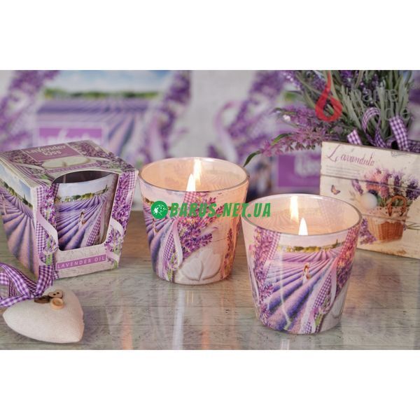 Свечи ароматизированные в стакане BARTEK Lavender Fields & Soap 4567890 фото