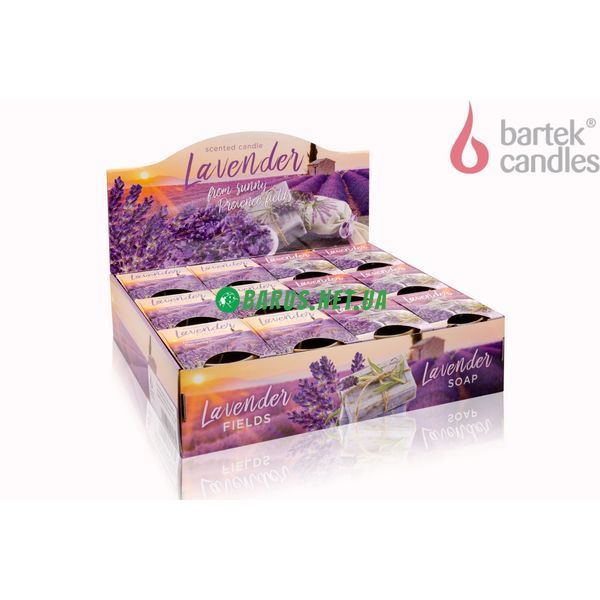 Свечи ароматизированные в стакане BARTEK Lavender Fields & Soap 4567890 фото