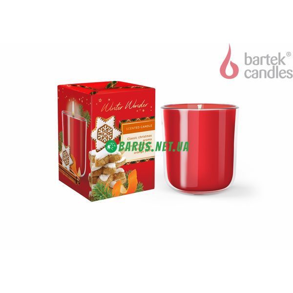 Свечи ароматизированные в стакане Bartek Cookies with Vanilla&Orange 150 г 1496814895 фото
