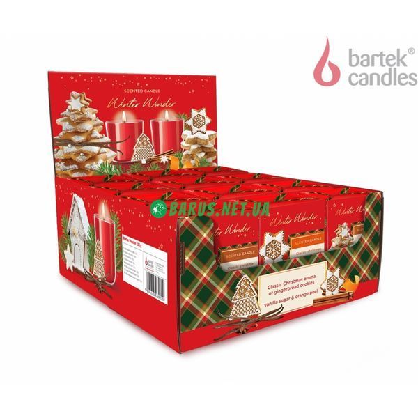 Свечи ароматизированные в стакане Bartek Cookies with Vanilla&Orange 150 г 1496814895 фото