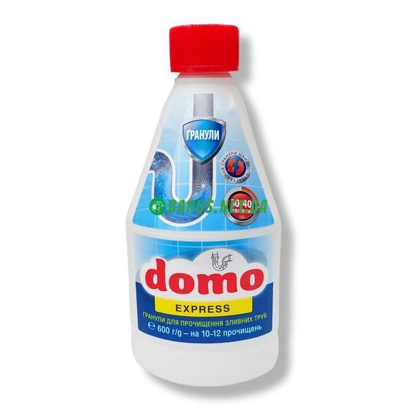 Засіб для прочищення зливних труб в гранулах Domo Express 600 г 46787 фото