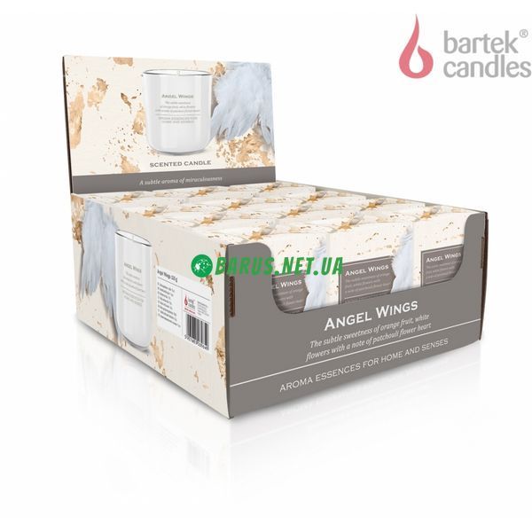 Свічки ароматизовані в склянці Bartek Angel Wings 150 г 20325896539 фото