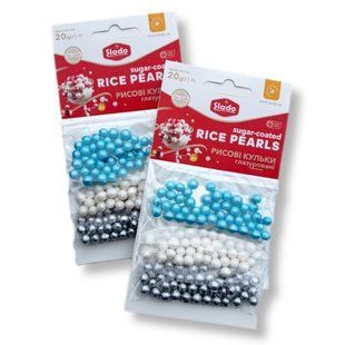 Посипка кондитерська рисові кульки глазуровані 20г №70 785858 фото