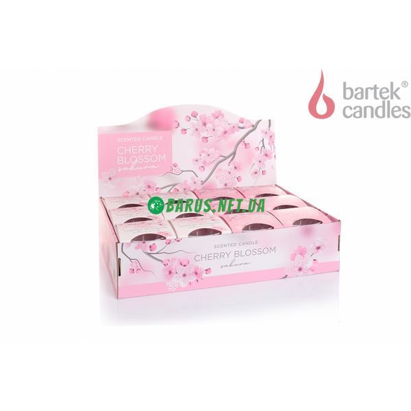 Свечи ароматизированные в стакане BARTEK Cherry Blossom:Sakura Pink 4567890 фото