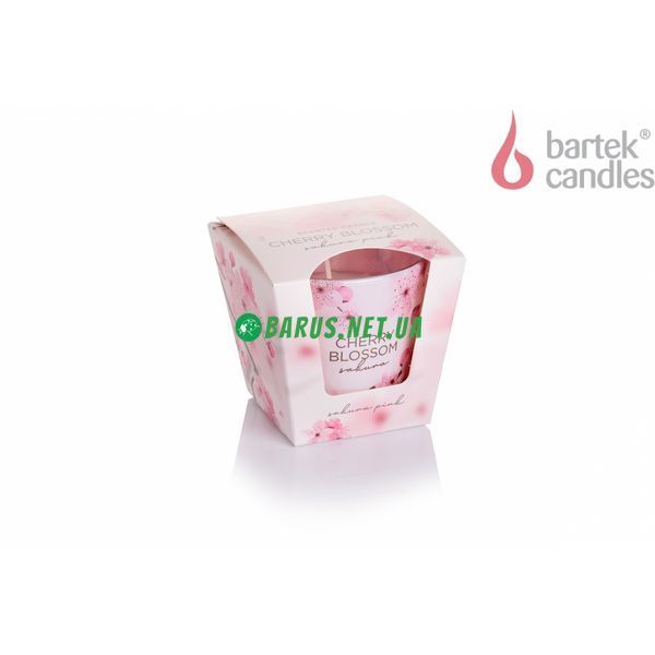 Свечи ароматизированные в стакане BARTEK Cherry Blossom:Sakura Pink 4567890 фото
