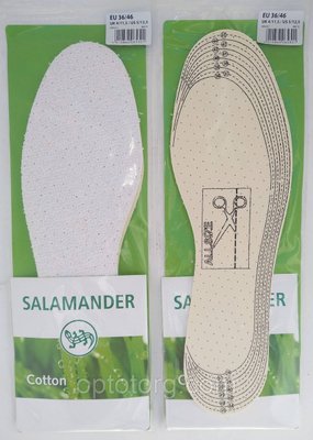 Устілки для взуття Salamander Cotton вирізна 36-46 розміри 1242046680 фото