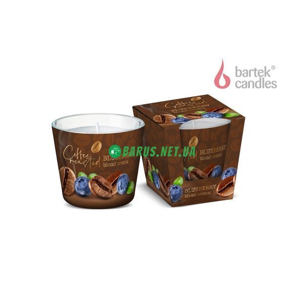 Свечи ароматизированные в стакане BARTEK Espresso Black&Blueberry Crema 4567890 фото
