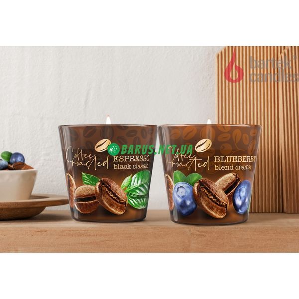 Свечи ароматизированные в стакане BARTEK Espresso Black&Blueberry Crema 4567890 фото