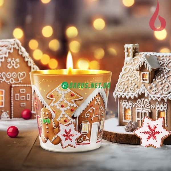 Свечи ароматизированные в стакане BARTEK Gringerbred Town 1268871533 фото