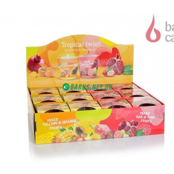 Свечи ароматизированные в стакане BARTEK Tropical Twist  4567890 фото