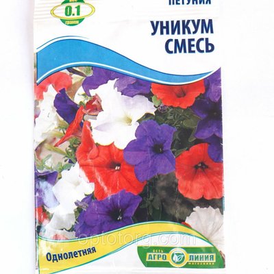 Насіння квітів Петунія Унікум суміш 0,1 грам 892603290 фото