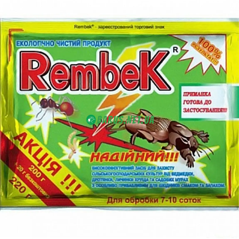 Инсектицид Rembek Рембек от медведки 220 г 242693712 фото