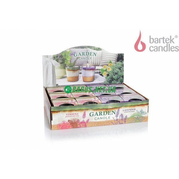 Свечи ароматизированные в стакане BARTEK Lavender&Verbena  4567890 фото