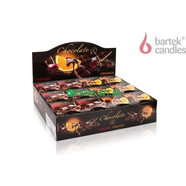 Свечи ароматизированные в стакане BARTEK Chocolate Orange&Cherry 4567890 фото