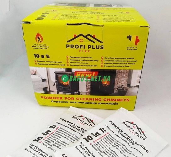 Порошок для очистки дымоходов PROFI PLUS Профи Плюс 40 грамм Бельгия 1268917292 фото