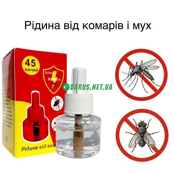Жидкость от комаров и мух Супер Москита  Super Mosquita 45ночей 017365 фото