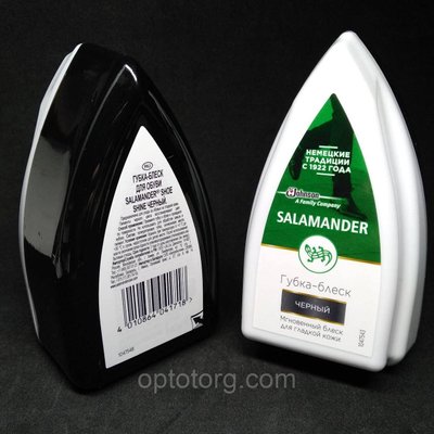 Губка для взуття Саламандра SALAMANDER для гладкої шкіри чорна 1494628894 фото