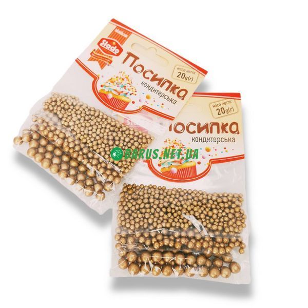 Посыпка пасхальная  кондитерская  БИСЕР  золото 20 г 60 фото