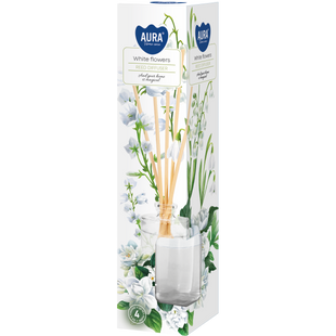 Аромадифузор із паличками White Flowers Білі квіти 45 мл Bispol dz 45 фото
