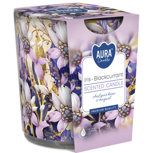 Свечи ароматизированные в стаканах Bispo Iris - Blackcurrant SN72S фото