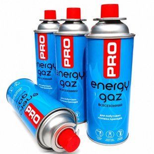 Газовий балон PRO Energy Gaz для портативних газових приладів, 220 г/400 мл 45638 фото