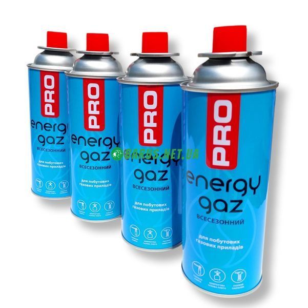 Газовий балон PRO Energy Gaz для портативних газових приладів, 220 г/400 мл 45638 фото