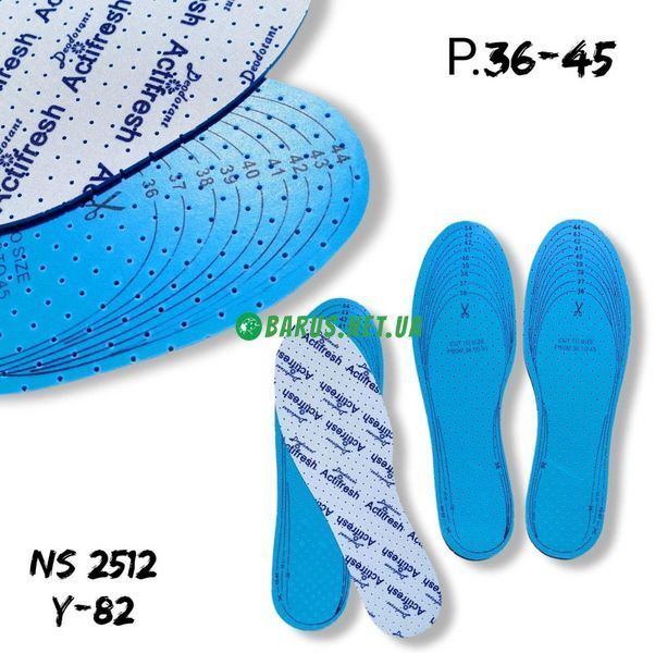 Устілки Activ fresh   део+ антизапах 36-46 рр вирізні Y-82 фото