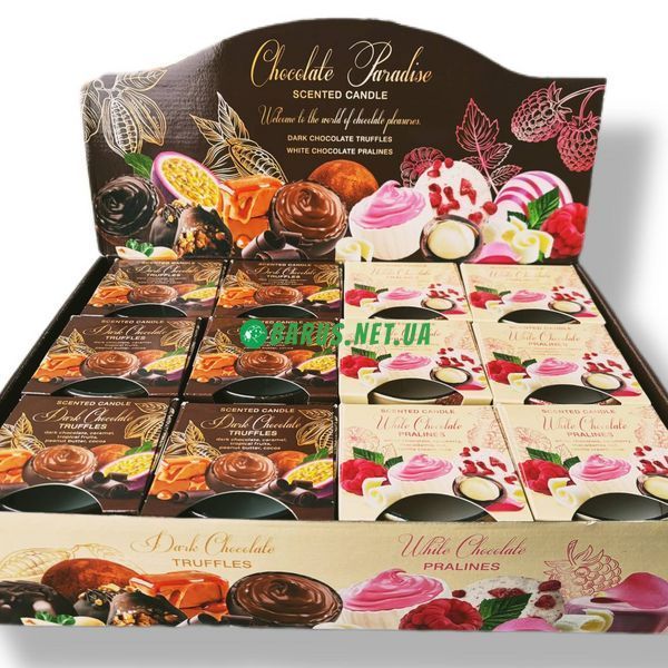 Свечи ароматизированные в стакане BARTEK Chocolate Paradise 115г 4567890 фото