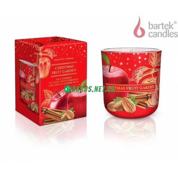 Свечи ароматизированные в стакане Bartek Christmas Fruit Garden 150 г 1496814425 фото