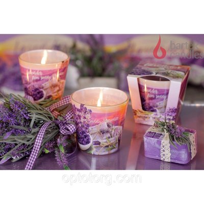 Свічки ароматизовані в склянці BARTEK Lavender Fields 1317643510 фото