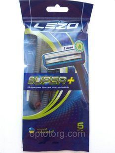 Станки для бритья LEZO Super+ мужские 5 штук 698110118 фото