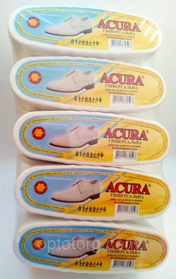 Губка пропитка для взуття Акура ACURA безбарвна овал 1058090170 фото