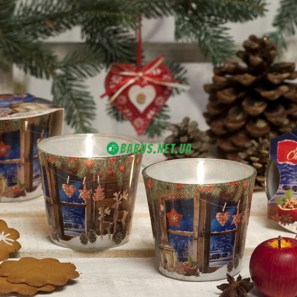 Свічки ароматизовані в склянці BARTEK Charming Christmas  1317647897 фото