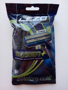 Станки для бритья LEZO Super+ мужские 10 штук 698118318 фото