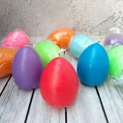 Свічки яйця великодні мікс Польща 5*4 см 33218950 фото