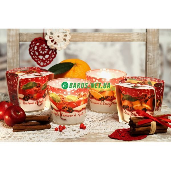 Свечи ароматизированные в стакане BARTEK Christmas Spices 1496843320 фото
