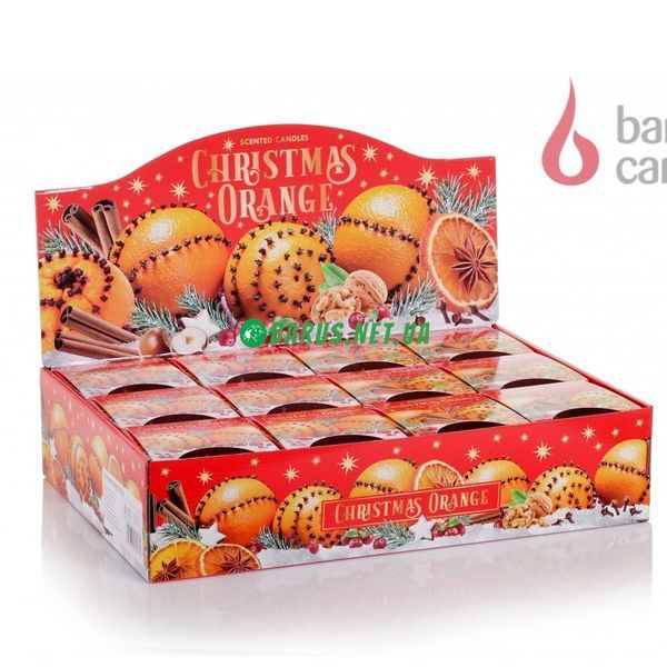 Свечи ароматизированные в стакане BARTEK Christmas Orange 1496851326 фото