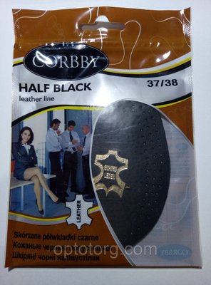 Напівстілки HALF BLACK з високоякісної натуральної шкіри 35-36-й розмір черный фото