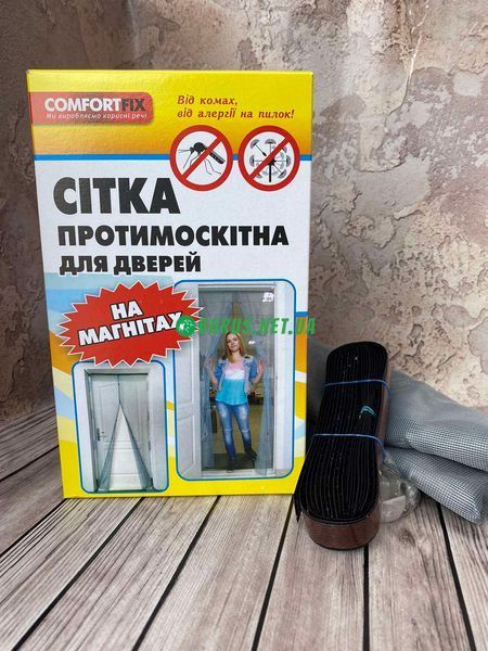 Антимоскитная сетка на магнитах с липучкой 90*210 Евро 309880639 фото