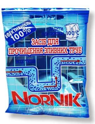 Засіб для прочищення зливних труб Nornik Норник 50 г сухий 1390422181 фото